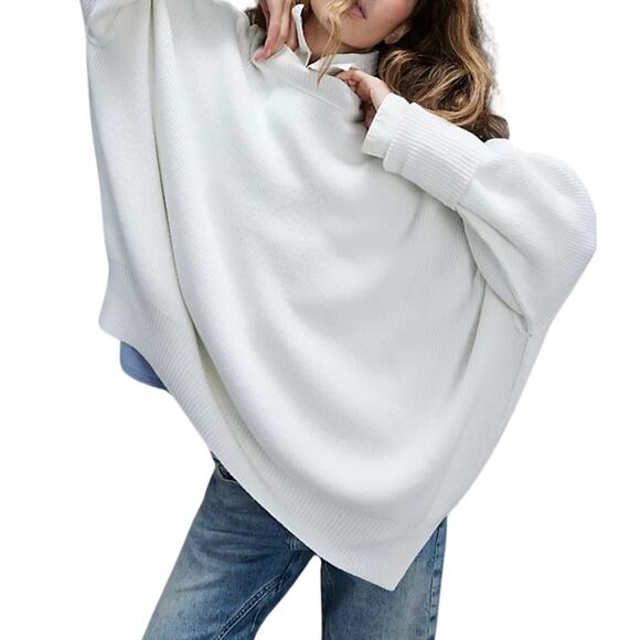 Free People Easy Street Tunic Painted White Oversized Medium - Picture 3 of 8